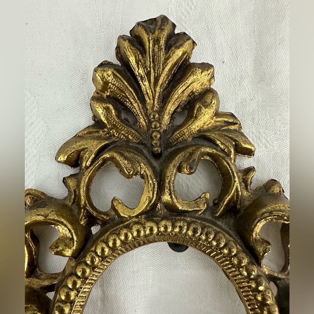 Antique Brass Picture Frame - Heavy - No Glass - Picture 4 of 7